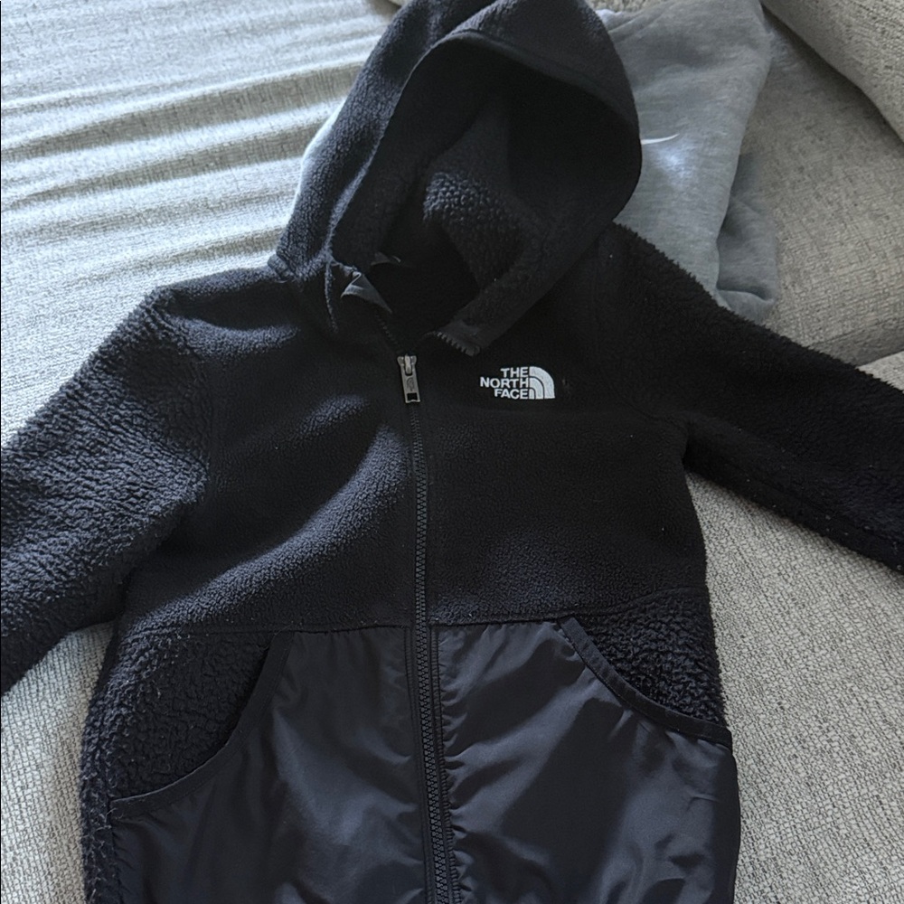 The North Face Black Hooded Fleece Jacket
